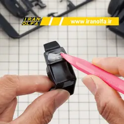 کاتر قلمی اُلفا (OLFA) ژاپن - مدل AK-5/5B/PIK به همراه 5 تیغ یدک 30 درجه