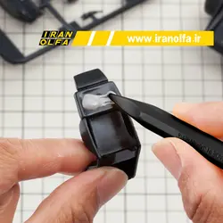 کاتر قلمی اُلفا (OLFA) ژاپن - مدل AK-5/5B/BLK به همراه 5 تیغ یدک 30 درجه