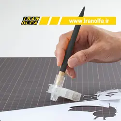 کاتر قلمی اُلفا (OLFA) ژاپن - مدل AK-5/5B/BLK به همراه 5 تیغ یدک 30 درجه