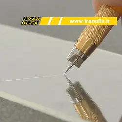 کاتر قلمی اُلفا (OLFA) ژاپن - مدل AK-5/5B/BLK به همراه 5 تیغ یدک 30 درجه