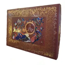 گز لقمه 18 درصد مخلوط پسته و بادام با انگبین جامی - جعبه ۴۰۰ گرم