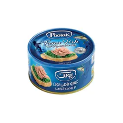 کنسرو ماهی تن در روغن گیاهی پولک 180 گرمی