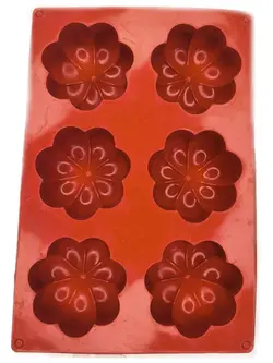 قالب سیلیکون گل حجیم6تایی
