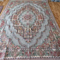 روفرشی مخمل زرکدار کلاسیک کد 117 ( طرح حوض نقره )