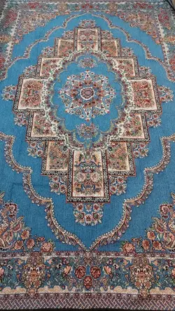 روفرشی مخمل زرکدار کلاسیک کد 117 ( طرح حوض نقره )