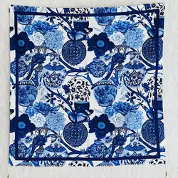 رومیزی مربعی قوری و گلدان (90cm×90cm)