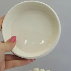 ظروف هفت سین سرامیکی سفید پایه چوبی