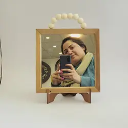 ظروف هفت سین سرامیکی سفید پایه چوبی