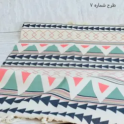 گلیم وارداتی نخی طرحدار ریشه‌دار (۶۰×۱۳۰)
