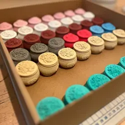 ظرف بتنی شمع سازی (عمده)|ظرف در دار شمع| بسته 50 عددی (لوازم شمع سازی)