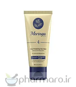 ماسک مو مراقبت از رنگ مورینگا امو مناسب موهای رنگ شده و دکلره شده 200 میلی