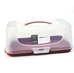 ظرف نگهداری کیک رولتی قرمز