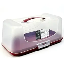 ظرف نگهداری کیک رولتی قرمز