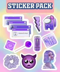 استیکرپک Aesthetic کد aes3