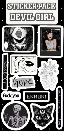 استیکرپک Dark کد cnb10