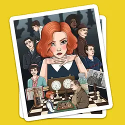 استیکر Queens gambit کد qt14