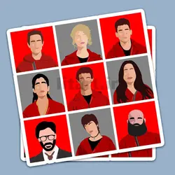 استیکر Money heist کد mh17