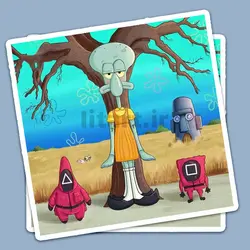 استیکر Squid game کد sg15