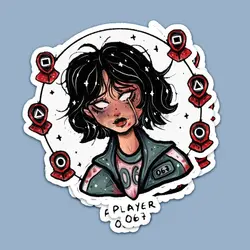 استیکر Squid game کد sg13