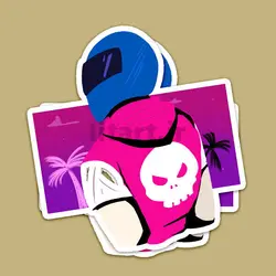 استیکر Biker کد br18