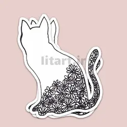 استیکر Floral کد fl10