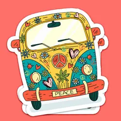 استیکر Hippie کد hpe61