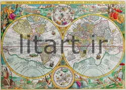 پوستر نقشه های قدیمی کد Map2