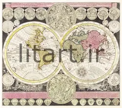 پوستر نقشه های قدیمی کد Map40