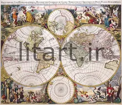 پوستر نقشه های قدیمی کد Map26