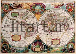 پوستر نقشه های قدیمی کد Map6