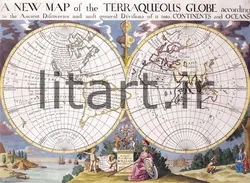 پوستر نقشه های قدیمی کد Map14