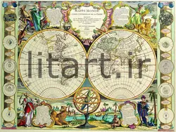 پوستر نقشه های قدیمی کد Map7