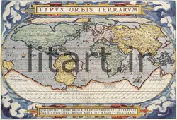 پوستر نقشه های قدیمی کد Map27