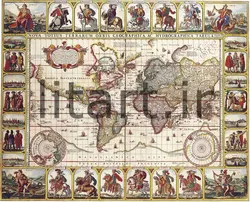 پوستر نقشه های قدیمی کد Map21