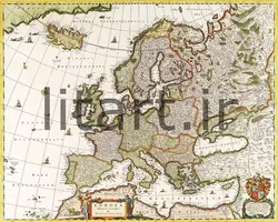 پوستر نقشه های قدیمی کد Map18