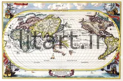پوستر نقشه های قدیمی کد Map17
