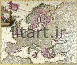 پوستر نقشه های قدیمی کد Map13