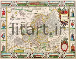 پوستر نقشه های قدیمی کد Map10