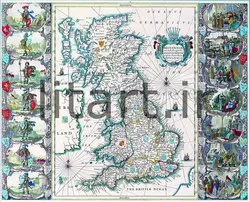 پوستر نقشه های قدیمی کد Map9