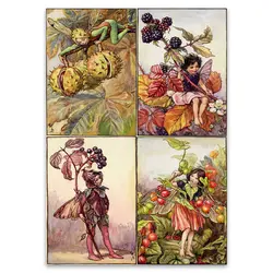 پک پوستر 4 عددی پری کد AUfairypack2