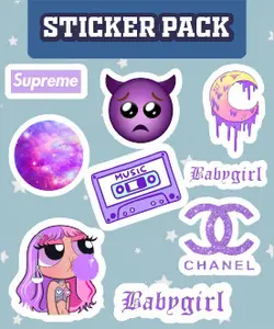 استیکرپک Babygirl کد aes4