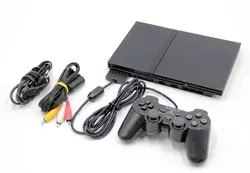 کنسول پلی استیشن 2 دیسک خور تک دسته،با2دیسک رایگان بازی (playstation2استوک)