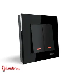 کلید دو پل ویرا الکتریک مدل کریستال