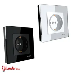 پریز ارت دار ویرا الکتریک مدل کریستال