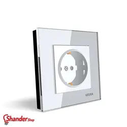 پریز ارت دار ویرا الکتریک مدل کریستال