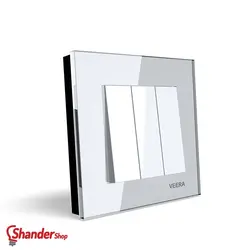 کلید سه پل ویرا الکتریک مدل کریستال