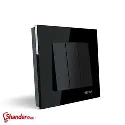 کلید سه پل ویرا الکتریک مدل کریستال