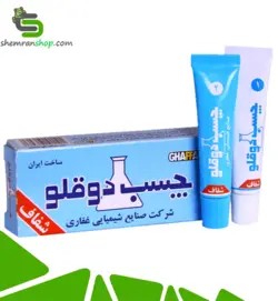 چسب دوقلوی همه کاره شفاف غفاری - وزن 20 گرم