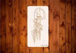 شابلون دیواری گل کد N20C