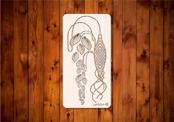 شابلون دیواری گل کد N20B